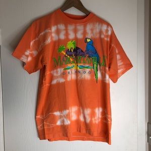 Jimmy Buffet Margaritaville Vtg Universal Studios Orange Tie Dye Shirt